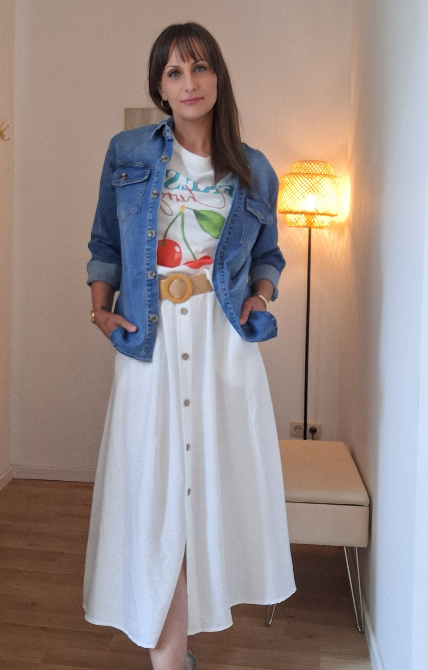 Jeansbluse